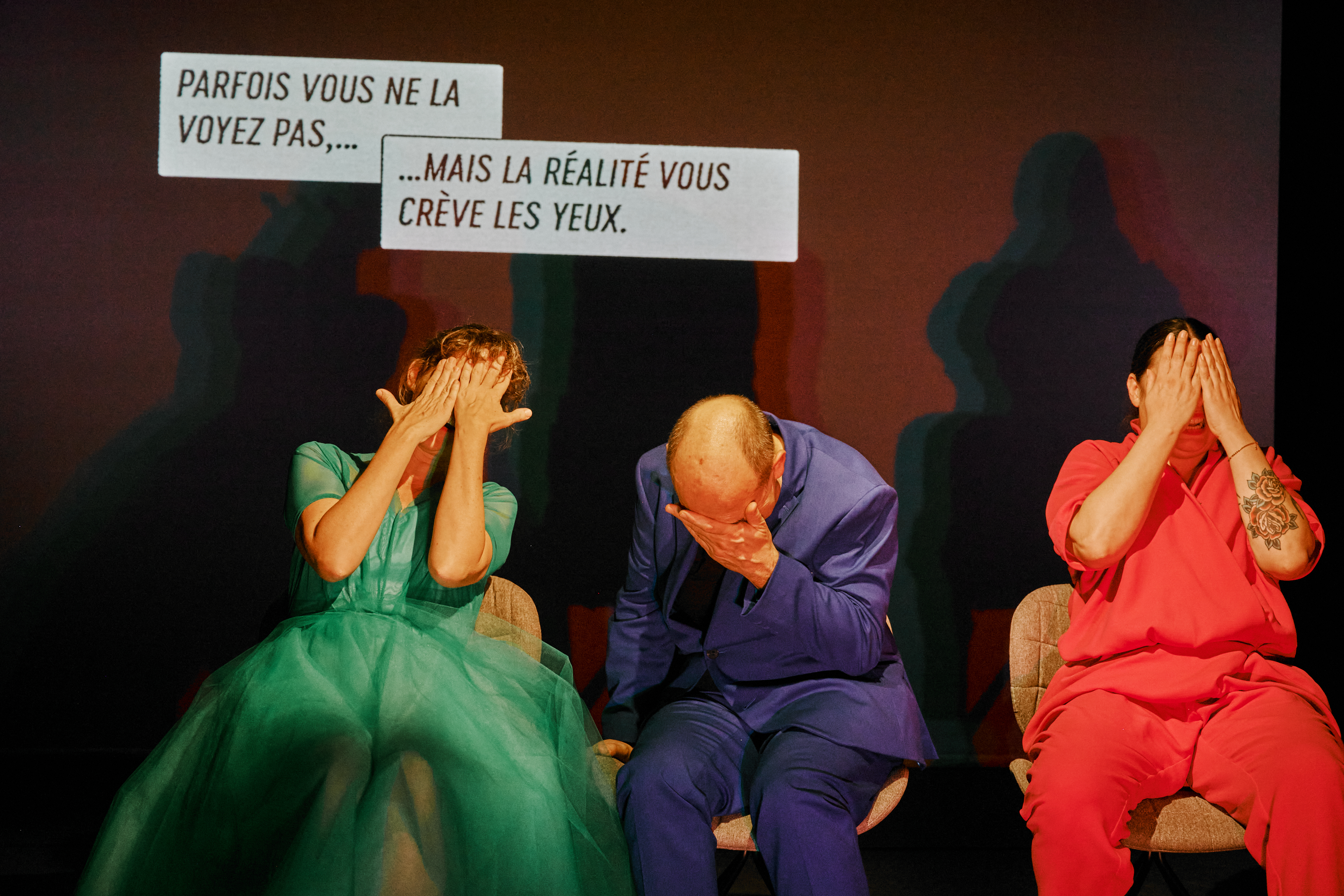 Photo du spectacle La soirée diapo et le roman photo, décrite ci-contre